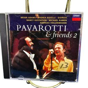 PAVAROTTI & FRIENDS 2 Bryan Adams Bocelli Andreas Vollenweider Gustafson 1994 CD